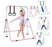 HOMCOM Sbarra Ginnastica Artistica per Bambini 3+ Anni in Acciaio