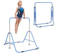 HOMCOM Sbarra per Trazioni Pieghevole Bambini 154x106.2x88.5-128.5cm Blu