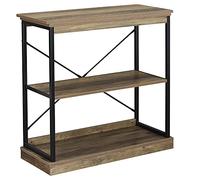 HOMCOM Scaffale Libreria in Stile Industriale Mobile Multiuso in Legno Marrone