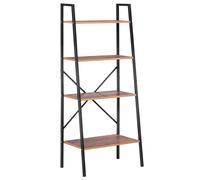 HOMCOM Scala Scala Stile Industriale 4 Ripiani per Soggiorno Terrazza Bagno