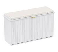 HOMCOM Scarpiera con cuscino imbottito e cassetto ribaltabile, scarpiera fino a 120 kg, per corridoio, ingresso e veranda, 80 x 26 x 47,5 cm, bianco