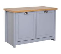 HOMCOM Scarpiera moderna scarpiera con 2 ante per corridoio ingresso grigio