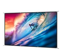 HOMCOM Schermo per Proiettore 16:9 HD 4K/8K Portatile, Antipiega e Lavabile