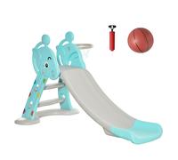 HOMCOM Scivolo per Bambini con Canestro Basket Età 2-4 Anni 147x82x85.5cm