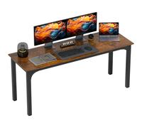HOMCOM Scrivania, Computertavolo, design rustico, spazioso, truciolato, Marrone Aosom Italy