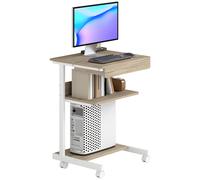 HOMCOM Scrivania PC con Cassetto Scorrevole e 2 Ripiani Aperti