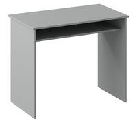 HOMCOM Scrivania per computer sobria minimalista compatta con 1 ripiano, pannelli truciolari, 90x50x74 cm, grigio Aosom Italy