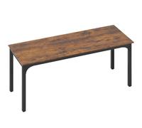 HOMCOM Scrivania per PC stile rustico con ampio piano, Marrone Aosom Italy