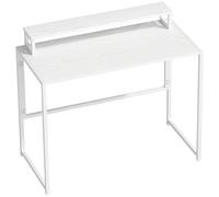 HOMCOM Scrivania Pieghevole Tavolo per Computer con Supporto per Monitor, per Studio, 100x48x87,5 cm, Bianco Aosom Italy