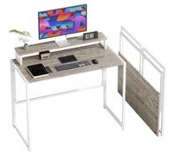 HOMCOM Scrivania Salvaspazio Pieghevole 100x48x87.5 cm Color Legno