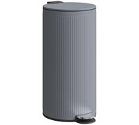 HOMCOM Secchio rifiuti a pedale 30L Grigio scuro 36x30x60.5cm
