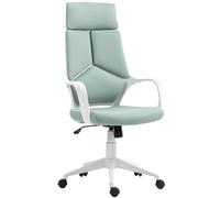 HOMCOM Sedia Poltrona da Ufficio o Gaming con Schienale Alto in Tessuto