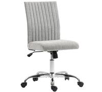 HOMCOM Sedia da Ufficio Ergonomica con Altezza Regolabile, Grigio