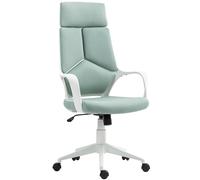HOMCOM Sedia da Ufficio in Tessuto con Dondolo, Altezza Regolabile e Seduta Girevole, 63x63x117-127 cm, Verde Aosom Italy