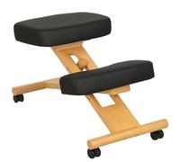 HOMCOM Sedia Ergonomica Inginocchiata, Sedia Posturale, Nero