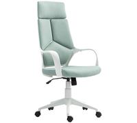 HOMCOM Sedia Poltrona da Ufficio o Gaming con Schienale Alto in Tessuto