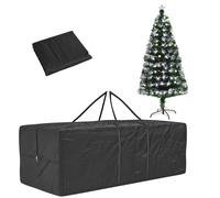 HOMCOM Set 2 Pezzi con Albero di Natale 120 cm con Luci e Borsa da Trasporto