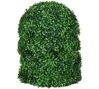 HOMCOM Set di 2 Piante Finte Sfera di Bosso Ø40cm, Piante Artificiali Decorative da Interno ed Esterno, Verde