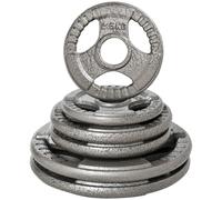 HOMCOM Set 6 Dischi per Bilanciere Totale 35kg in Acciaio Diametro Foro Փ5.4cm