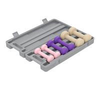 HOMCOM Set 6 Manubri Pesi con Valigetta in Acciaio e PU