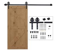 HOMCOM Set Accessori Binario Spessore 34-40mm per Installazione Porta