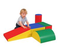 HOMCOM Set Costruzioni Morbide per Bimbi 1-3 Anni con 5 Blocchi Colorati