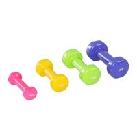 HOMCOM Set di Manubri da 10kg Totale con Valigetta Divisi in 0.5kg/1kg/1.5kg/2kg