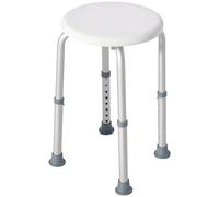 HOMCOM Sgabello da Doccia Girevole a 360° con Piedini Antiscivolo e Regolabile i