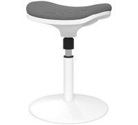 HOMCOM Sgabello Ergonomico ad Altezza Regolabile con Inclinazione a 5° Grigio