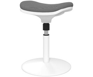 HOMCOM Sgabello Ergonomico ad Altezza Regolabile con Inclinazione a 5° Grigio