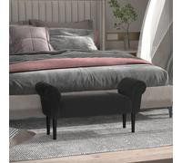 Homcom Sgabello Panca per piedi letto con braccioli Panca per camera da letto imbottita