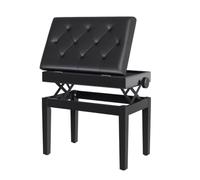 Homcom Sgabello Panchetta Panchina Sedia Per Pianoforte Con Vano Portaoggetti Altezza Regolabile