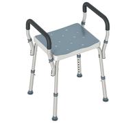 HOMCOM Sgabello per Doccia ad Altezza Regolabile con Braccioli Multicolore