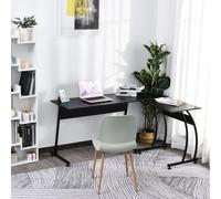 HOMCOM shape computer table L Studio large space 112,5x152x74cm nero