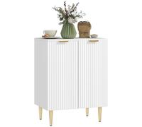 HOMCOM Sideboard credenza armadio da cucina con 2 ante Nero