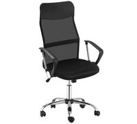 HOMCOM Silla de Oficina ergonomica sillon de Escritorio Malla elevabile Giratorio