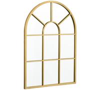 HOMCOM Specchio a Muro Moderno 70x50 cm per Camera da Letto e Soggiorno Oro