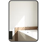 HOMCOM Specchio Bagno 70x50 cm da Parete con Cornice e Gancio, per Soggiorno