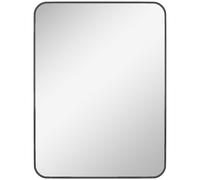 HOMCOM Specchio Bagno 70x50 cm da Parete con Cornice e Gancio, per Soggiorno