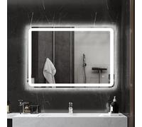 HOMCOM Specchiera Bagno Touch LED 3 Temperature e Antiappannamento