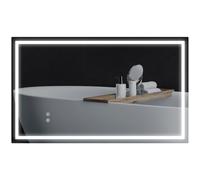 HOMCOM Specchio Bagno con Luci LED Regolabili a 3 Colori 100x3x60 cm