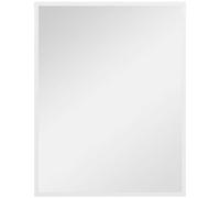 HOMCOM Specchio Bagno da Parete Rettangolare con Ganci, 70x90cm, Bianco
