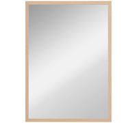 Homcom Specchio da Parete Specchio da Bagno 50X70 cm Orizzontale o Verticale Naturale