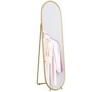 HOMCOM Specchio Verticale da Terra con Supporto 40x41x159 cm Nero