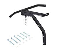 HOMCOM Staffa Supporto per Sacco da Boxe con Barra per Trazioni, Attrezzo da Palestra per Allenamento a Casa Portata 130kg, 93x47x51cm, Nero
