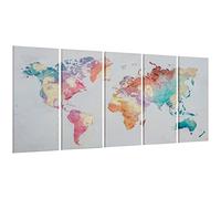 HOMCOM Stampa su Tela 5 Pezzi per Casa e Ufficio 80x40cm Multicolore