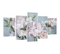 HOMCOM Stampa su Tela in Legno di Pino 5 pezzi 200x100cm per Casa e Ufficio