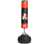 HOMCOM Stand sacco da boxe Macchina da allenamento per boxe indipendente per adulti Nero + Rosso