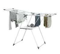 HOMCOM Stendibiancheria a 2 Livelli Regolabile 156.5x61.5x97 cm Bianco
