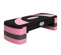 HOMCOM Stepper aerobico regolabile in altezza con 3 livelli (10/15/20 cm) Fitness Cyclette, per interni ed esterni, portata fino a 150 kg, 80 x 31 x 10-20 cm